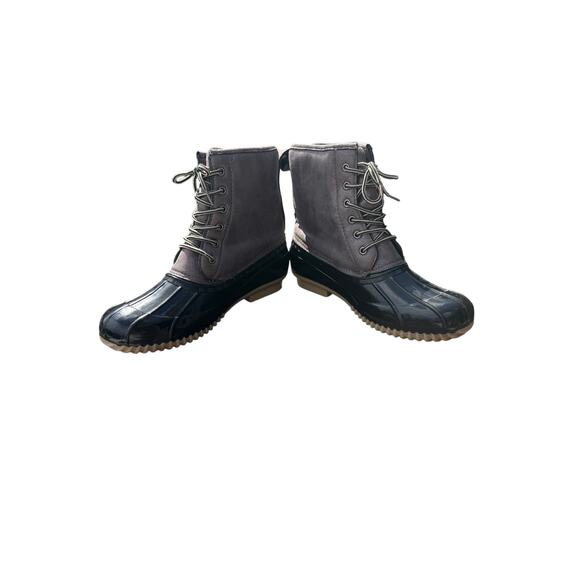 Jands Gray/Black Rain Boots - Picture 1 of 8